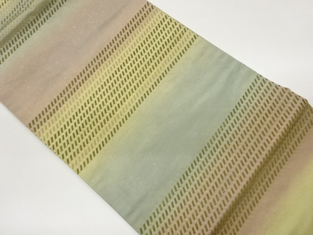 横段模様織出し名古屋帯